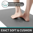 thumbnail image 3 of HueMaison Kitchen Rugs Mat Cushioned Anti Fatigue Kitchen Floor Mat, Non Skid Comfortable Mats Washable 17.3" x 29", Gray, 3 of 9