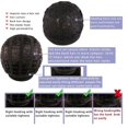 thumbnail image 3 of Peluca de cabello humano rizado con diadema, de fibra de raya rizada, ondulada y corta brasileña negra para mujer (material: fibra de alta temperatura), 3 of 5