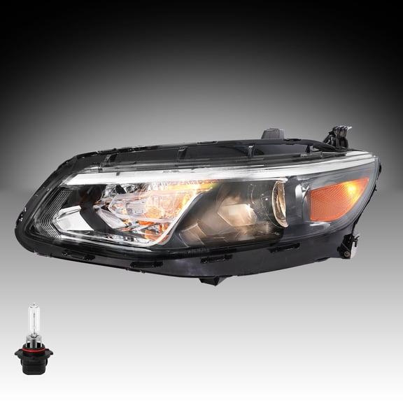 For 2016-2018 Chevy Malibu Headlight Halogen Driver Left Side Headlamp W/ Bulbs