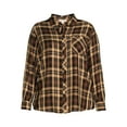 thumbnail image 3 of Terra & Sky Women's Plus Size Plaid Button-Down Shirt, 3 of 5