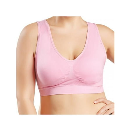 

MarinaVida Women Double Layer Large Size Seamless Sports Vest Soft Yoga Bra