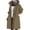 Army Green, variant on Womens Anorak Rain Coat with Hood Waterproof Plus Size Long Rain Jacket Trench Coat Windbreaker for Women Dark Green S