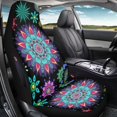 thumbnail image 6 of CHAQLIN Polyester Fabric Front Seat Cover for Automotive, Washable Waterproof Car Seat Covers, Mandala Art, 6 of 10