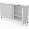 thumbnail image 4 of Bestar Krom Modern Wood Storage Console Table in White Finish, 4 of 5