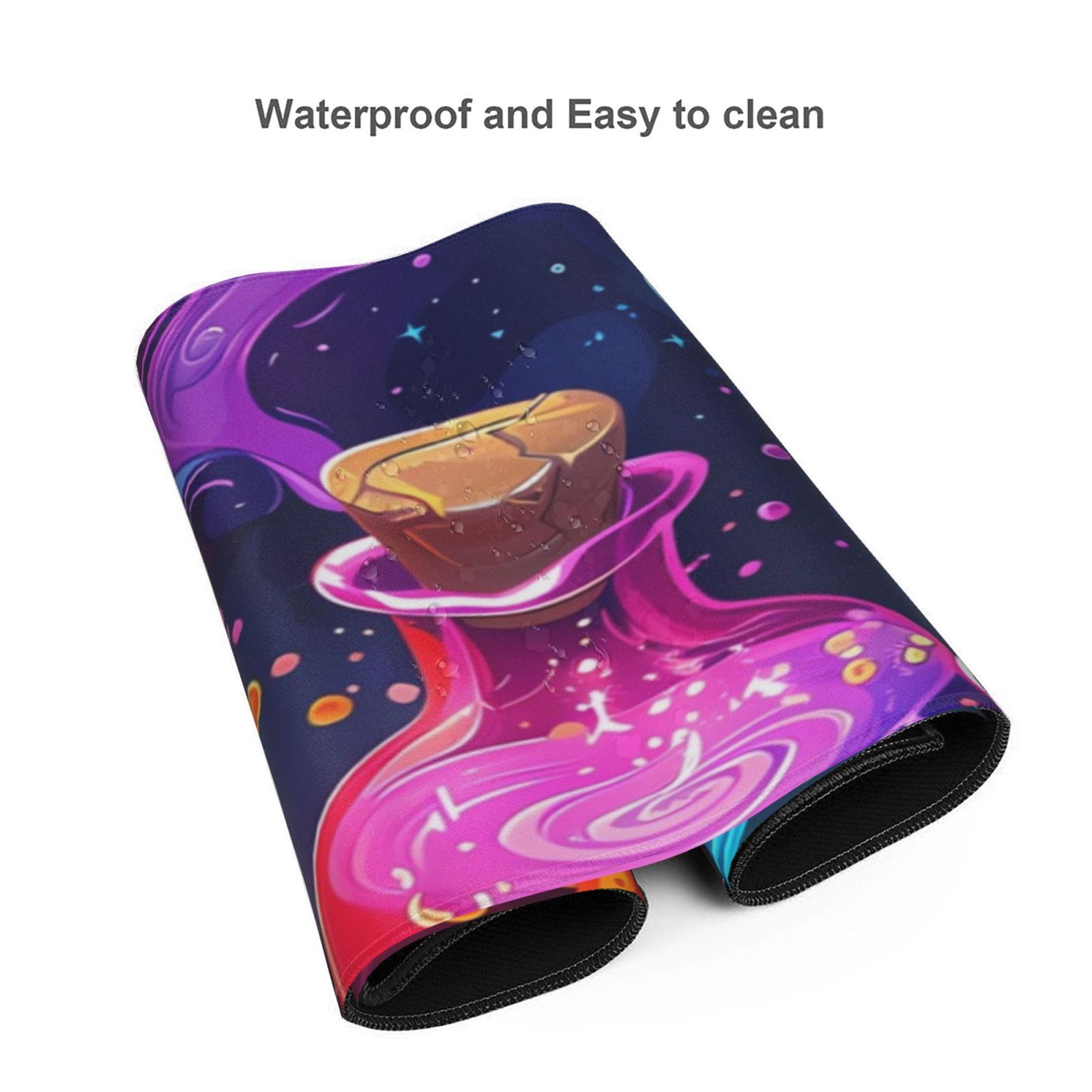 Hirioo Colorful Potion Bottles Magic for Mouse Pad ,Anti-Slip Base, Durable Stitched Edges, Perfect for Gaming, Office, and Home Use,16x35.5in