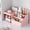 Pink, variant on XIMEI Makeup Organizer with Drawers, Cosmetic Storage for Dresser/Vanity/Bathroom Countertop, Toothpaste Holder, for Kids/Family, Pink