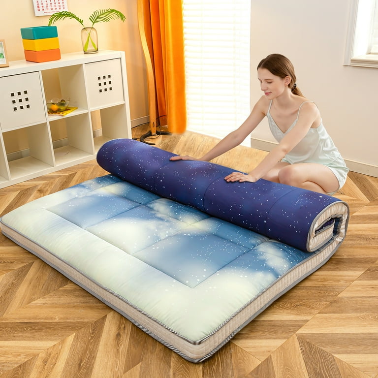 Winter floor futon mattress 4in thick Camping Mat Sleeping Pad  Twin/Full/Queen