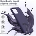 thumbnail image 2 of Liquid Silicone Case for iPhone 11 (6.1''), [Scratch-Resistant, Anti-Fingerprint, Shockproof] Protective Slim Fit Phone Case, 4-Layer Cover with Microfiber Lining, Silky-Soft Touch, Deep Purple, 2 of 14