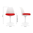 thumbnail image 7 of Maklaine 17.5 inches Plastic and Metal Dining Chairs in Red (Set of 2), 7 of 7