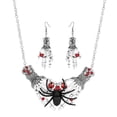 thumbnail image 2 of Collier Squelettes pour Halloween, Ensemble de Bijoux Squelette Main Araignée Punk Exagéré, 2 of 9