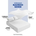 thumbnail image 5 of Juego de Sábanas Matrimonial  Spring Air Bamboo Sense Tacto Seda Transpirable Blanco, 5 of 5