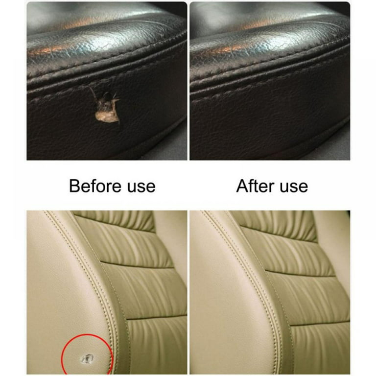 Leather Repair Kit for Car Seat Leather Restorer for Couches Coat Holes  Scratches Cracks White
