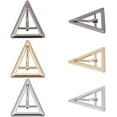 thumbnail image 2 of 3 Colors Tri Glide Metal Roller Buckle 6pcs Triangle Metal Adjustable Purse Slides Buckle Zinc Alloy Center Bar, 2 of 6
