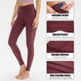 thumbnail image 2 of Women Fleece Legging Pocket Quick Dry High Waisted Sport Running, 2 of 8