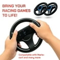 thumbnail image 2 of Old Skool Mario Kart Racing Wheel Compatible with Nintendo Wii and Wii U 2 Pack - Black, 2 of 7