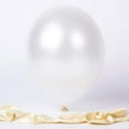 thumbnail image 3 of Amscan Lustrous Pearlized Latex Balloons (15 Count), 12", White, 3 of 3