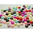 thumbnail image 5 of U8MO 500 Half Pearl Bead 8mm FlatBack Cabachons Scrapbook Craft Color Choice-Pure White, 5 of 8