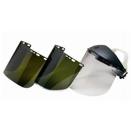 Jackson Safety F50 Specialty High Impact Face Shield (26262), Polycarbonate, 8? x 15.5? x 0.06?, IRUV 5.0, Face Protection, Unbound, 12 Shields / Case