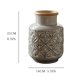 thumbnail image 2 of Florero con patrón en relieve Vintage, adorno for el hogar, sala de estar, mesa de flores de cerámica, decoración de arreglos florales, 2 of 7