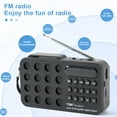 jixopn Mini Portable Pocket FM Radio Support USB