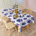 thumbnail image 6 of Pioneer Flower Floral Print Pattern Rectangle Tablecloth 60"x120",Waterproof Polyester Rectangle Table Cloth, Wipeable Spillproof Polyester Tablecloth for Dining, Camping, Indoor and Outdoor, 6 of 6