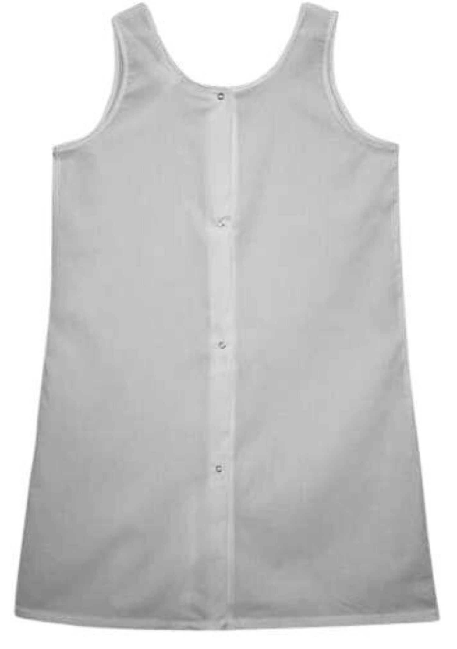 Womens Adaptive BackSnap White Cotton Full Slip