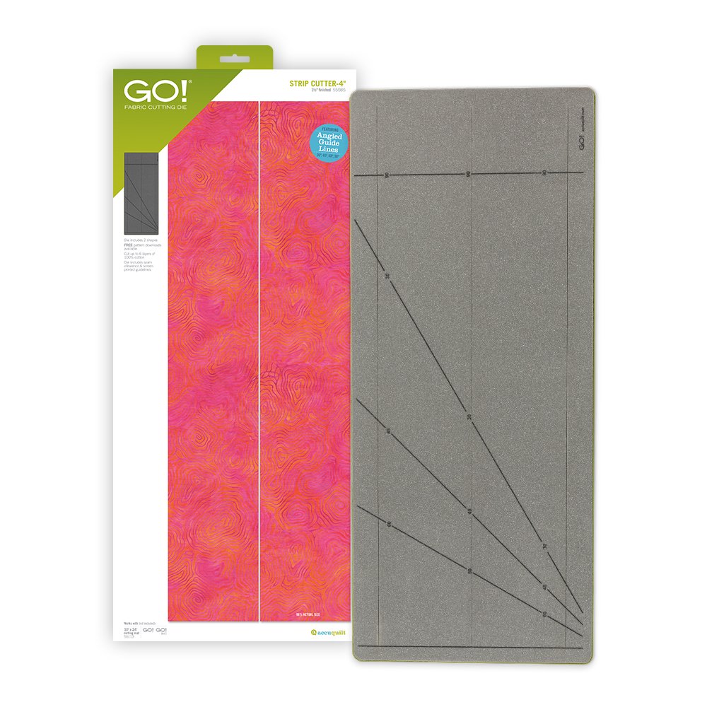 AccuQuilt GO! Strip Cutter4" (3 1/2" Finished) Fabric Cutting Die