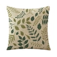 thumbnail image 1 of Funda de almohada con flores silvestres, flor romántica, hojas naturales, funda de cojín cuadrada acogedora, 1 of 5