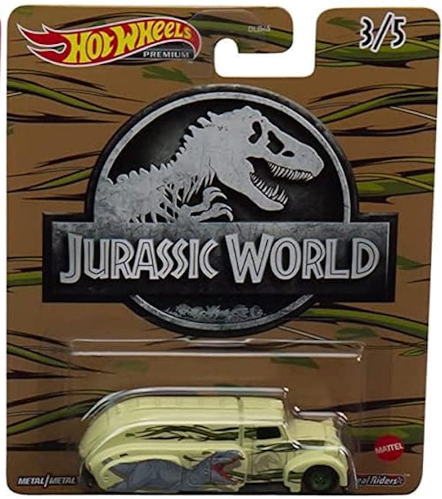 Hot Wheels Jurassic World 2022 Pop Culture Complete 5‑Pack (DLB45‑946Q)
