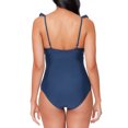 thumbnail image 3 of Js Jessica Simpson Frill Shoulder Plunge One Piece Swimsuit, 3 of 4