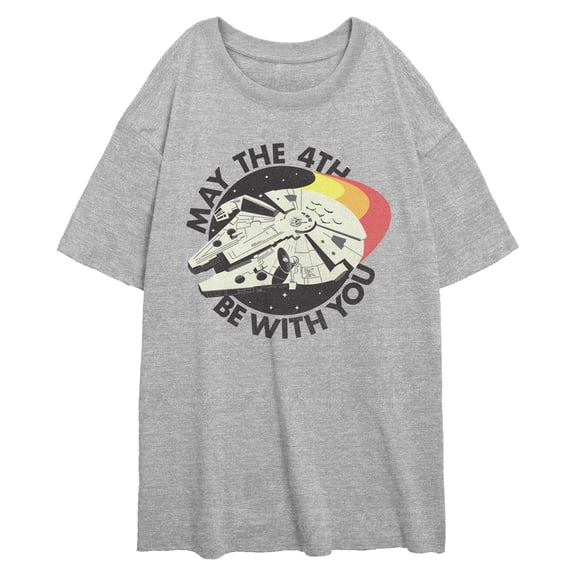 Juniors Star Wars May The Millennium Falcon Be With You T Shirt