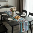 thumbnail image 2 of Rustic Star Farm Table Runner 72 Inches Long, American Country Berry Wood Grain Kitchen Coffee Dining Table Decoration for Home Party Birthday Wedding Home Decor 13x72 Inches, 2 of 8