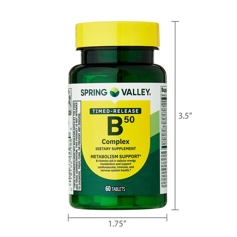 COMPLEX　b Spring Valley B-50 Complex Dietary Supplement Timed-Release