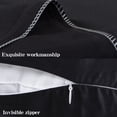 thumbnail image 4 of Lorviah Satin Body Pillowcase, Ultra Soft & Breathable 20"x54" Cover for Hair & Skin, Hypoallergenic, Hidden Zipper Closure, Black, 4 of 5