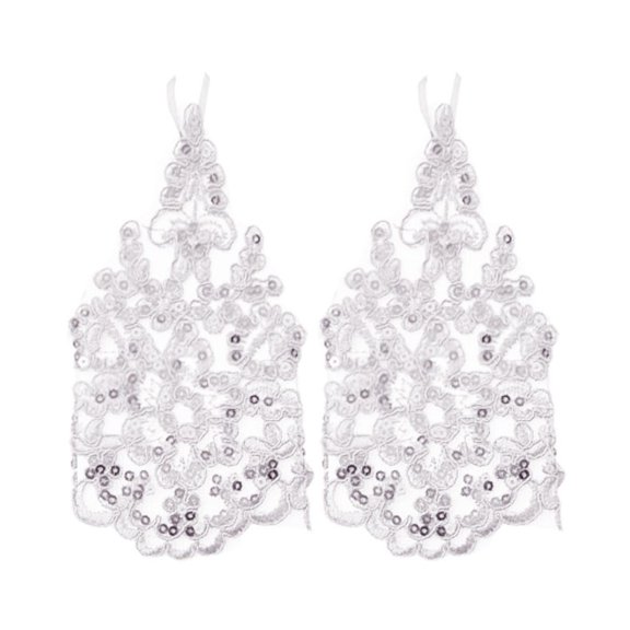 1 Pairs Women's Lace Gloves Fingerless Floral Gloves Wedding Accessories (OTHER One Size)