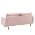 thumbnail image 6 of Sofa, Velvet, Pink, Modern Contemporary Urban Design, Living Lounge Room Hotel Lobby Hospitality, 6 of 9