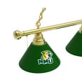 thumbnail image 2 of Northern Michigan University 3 Shade Billiard Light with Brass Fixture, 2 of 5