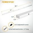thumbnail image 2 of POWERTEC 30-Inch Miter Gauge Jig and Fixture Bar for Woodworking (71144), 2 of 7