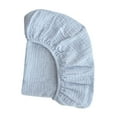 thumbnail image 4 of HILABEE Fitted Bassinet Sheet Newborn Girl Boy for Rectangle Oval Hourglass Mattress Blue, 4 of 9