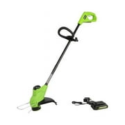 Greenworks 24V 10-inch Cordless String Trimmer with TORQDRIVE, 2Ah USB Battery and Charger included, 2117802AZ