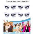thumbnail image 4 of Anteojos de Sol en Forma de Corazón Hoteam para Bodas, 100 Pares, Blanco/Gris, 4 of 6