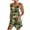 Green, variant on Nrmvnmi Womens Summer Casual Sleeveless Printed Short Rompers Adjustable Strap Loose Shorts Jumpsuits Overalls with Pockets Blue 2XLMothers Day Gifts