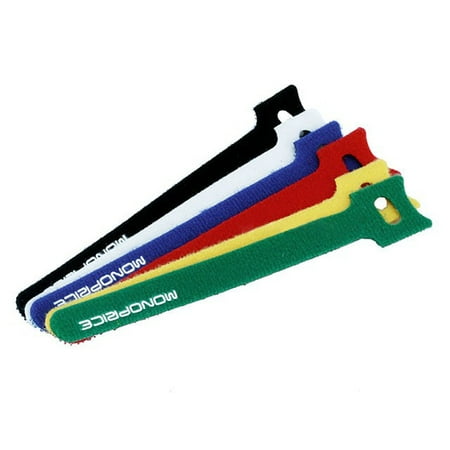 Hook & Loop Fastening Cable Ties, 9 or 6 inch 6, 10, 50, 60, or 100 Pieces per pack - Assorted Colors