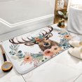thumbnail image 5 of Bath Mats for Bathroom, Bathroom Mats Rugs No Slip, Funny Animal Moose Washable Cover Floor Rug Carpets Floor Mat Bathroom Decorations for Kitchen Bedroom Indoor 20"x32", 5 of 8