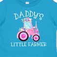 thumbnail image 4 of Inktastic Daddy's Little Farmer Pink Tractor and Flowers Boys or Girls Toddler T-Shirt, 4 of 5