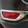 thumbnail image 5 of for Jeep Grand Cherokee 2011 2012 2013-2019 ABS Chrome Rear Reflector Fog Light Lamp Cover Trim Beze, 5 of 5