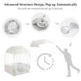 thumbnail image 5 of Sports Tent for 1 Person, Portable & Foldable Pop Up Tents Shelter with Carry Bag, Instant Weather Proof Clear View Bubble Tent for Watching Sports Events, Fishing, Camping, Beige, 5 of 8