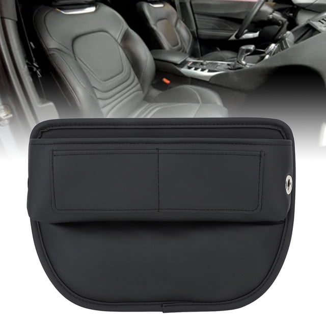 Durable PU Car Seats Filler Organizer, Waterproof Storage Box, Easy Installation, Secure Tray Design, Minimalist And Stylish, For SUV Truck RV