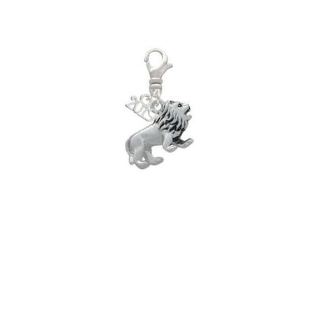 - Silvertone 3-D Lion - 2019 Clip on Charm