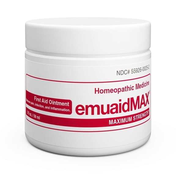 Emuaid EMUAIDMAX Ointment for Itchy Skin, Maximum Strength for Athlete’s Foot, Psoriasis, Jock Itch and Eczema, 2 oz